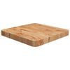 vidaXL Dessus de table carr&eacute; Marron clair 40x40x4 cm Bois ch&ecirc;ne trait&eacute;