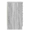 vidaXL Cabinet de chevet Sonoma gris 38 x 38 x 66 cm Bois d'ing&eacute;nierie