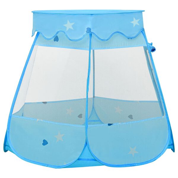 vidaXL Tente de jeu pour enfants avec 250 balles Bleu 102x102x82 cm