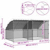 vidaXL Cage à poules Argent 400 x 200 x 198.5 cm Acier galvanisé