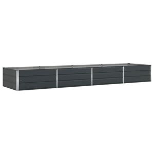vidaXL Jardini&egrave;re Anthracite 385 x 100 x 45 cm Acier galvanis&eacute;