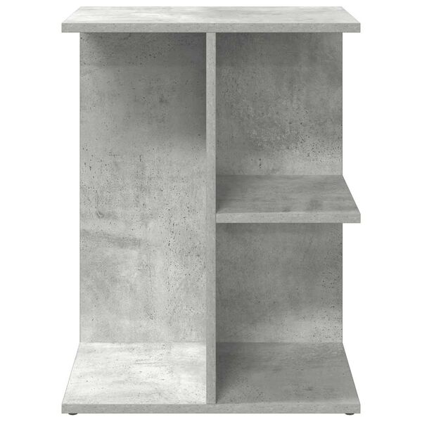 vidaXL Table de chevet gris b&eacute;ton 46,5x29x61 cm bois d'ing&eacute;nierie