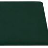 vidaXL Panneaux muraux 12 pcs Vert fonc&eacute; 90x15 cm Velours 1,62 m&sup2;
