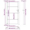 vidaXL Porte de Jardin, Portail de jardin 105x200 cm en acier corten