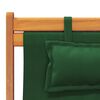 vidaXL Chaises de plage pliables lot de 2 vert tissu