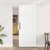 vidaXL Porte coulissante ORKDAL Blanc 83 x 202 cm Pin massif