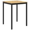 vidaXL Table de Bar de Jardin NAARDEN Blanc et noir 80 x 80,5 x 105 cm