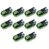 vidaXL Sangles d&rsquo;arrimage &agrave; cliquet 10 pcs 800 daN 6 m Vert