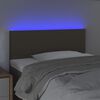 vidaXL T&ecirc;te de lit &agrave; LED Taupe 80x5x78/88 cm Tissu