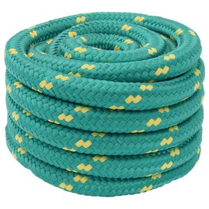vidaXL Corde de bateau 5 m 3 Vert PP