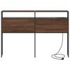 vidaXL T&ecirc;te de lit de rangement Ch&ecirc;ne marron 120 cm Bois d'ing&eacute;nierie