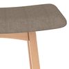 vidaXL Tabourets de bar lot de 2 taupe tissu