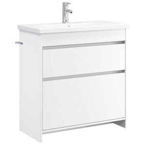 vidaXL Ensemble de mobilier de salle de bain Blanc 81 x 40 x 84,5 cm