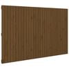 vidaXL T&ecirc;te de lit murale Marron miel 185x3x110 cm Bois massif de pin