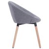 vidaXL Chaises &agrave; manger lot de 6 gris clair tissu