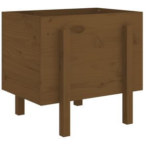 vidaXL Jardini&egrave;re marron miel 62x50x57 cm bois massif de pin