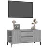 vidaXL Meuble TV Sonoma gris 102x44,5x50 cm Bois d'ing&eacute;nierie