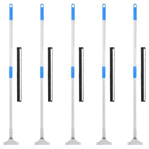 vidaXL Raclettes &agrave; plancher 5 pcs 45x122,5 cm acier et caoutchouc