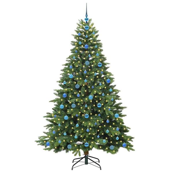 vidaXL Sapin de No&euml;l artificiel avec 300 LED Vert 210 cm PE et PVC
