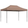 vidaXL Tente de r&eacute;ception pliable escamotable marron 440x292x315 cm