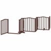 vidaXL Barrière pour chien porte pliable 9 panneaux bois de peuplier