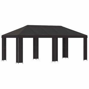 vidaXL Abri de jardin 6 x 3 m Anthracite Polyester et Acier 190