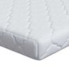 vidaXL Matelas Blanc 160 x 200 cm Tissu jacquard