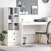 vidaXL Bureau avec tiroir 2 pcs Blanc