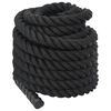 vidaXL Corde de combat noire 15 m 11 kg Polyester