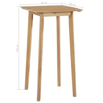 vidaXL Ensemble à manger d'extérieur 5 pcs Bois d'acacia solide