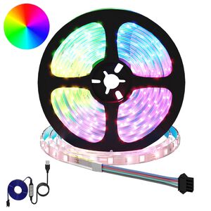 vidaXL Bande LED 2 pc Noir et Transparent Cuivre et plastique