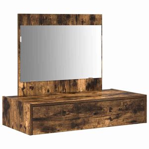 vidaXL Table de Toilette Marron 83 x 40 x 70 cm Bois d'ing&eacute;nierie