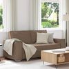 vidaXL Canap&eacute; 140cm Cappuccino tissu