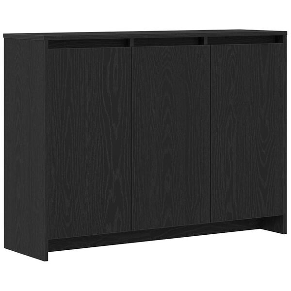 vidaXL Buffet Noir 102 x 29.5 x 75 cm Bois d'ing&eacute;nierie