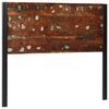 vidaXL T&ecirc;te de lit 120 cm bois massif r&eacute;cup&eacute;r&eacute; et fer