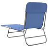 vidaXL Chaises longues pliables lot de 2 bleu textilène et acier
