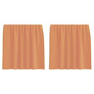 vidaXL Rideaux en voile &agrave; &oelig;illets 2 pcs couleur terre cuite