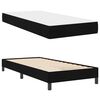 vidaXL Lit &agrave; ressorts avec matelas Noir 90 x 190 cm tissu