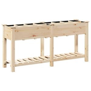 vidaXL Cache-pot de jardin Beige 161,5 x 45 x 76,5 cm