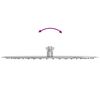vidaXL Pomme de douche pluie acier inoxydable 304 40 cm ronde