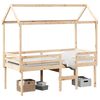 vidaXL Lit haut sans matelas 75x190 cm bois de pin massif