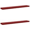 vidaXL Coussins de banc 2 pi&egrave;ces VUGHT 2 pc 100 % polyester Bordeaux