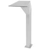 vidaXL Fontaine d'&eacute;tang Acier inoxydable 50 x 30 x 90 cm Argent&eacute;