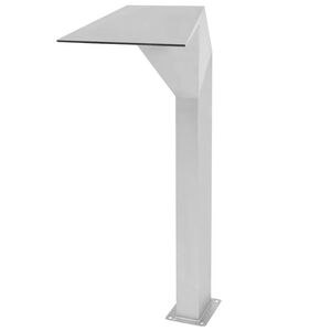 vidaXL Fontaine d'&eacute;tang Acier inoxydable 50 x 30 x 90 cm Argent&eacute;