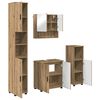 vidaXL Ensemble de mobilier de salle de bain 4 pc Ch&ecirc;ne artisanal