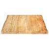 vidaXL Dessus de table 60x60x2,5 cm bord vivant bois massif manguier