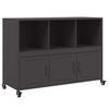 vidaXL Buffet noir 100,5x39x72 cm acier