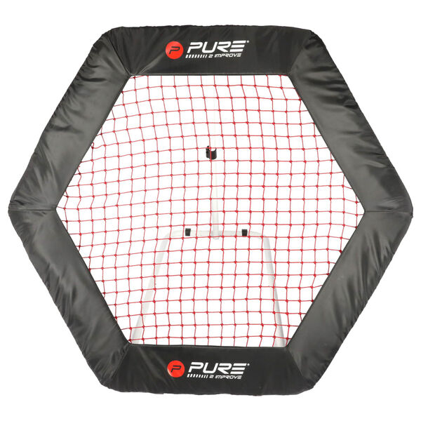 Pure2Improve Filet de rebondisseur de football Hexagonal 140x125 cm