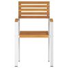 vidaXL Chaise de jardin 8 pcs Huile Naturelle Bois d'Acacia Massif