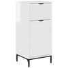 vidaXL Cabinet de salle de bain Blanc brillant 39,5 x 36 x 88 cm